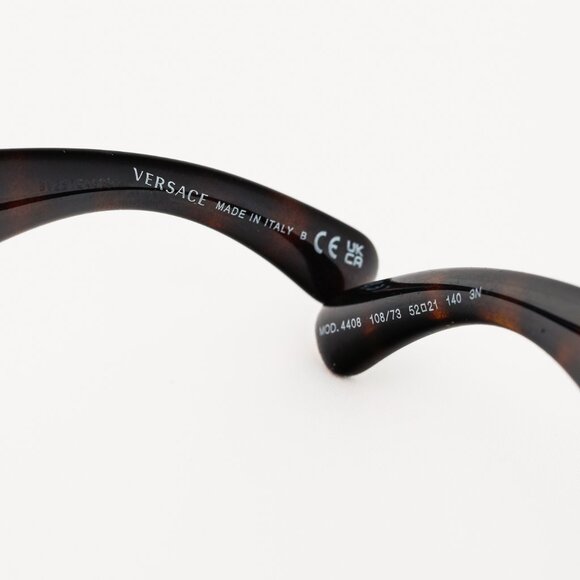 Versace VE4408 108/73 Havana Tortoiseshell Medusa Sunglasses - Picture 7 of 8